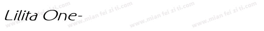 Lilita One字体转换